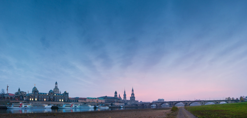 An der Elbe in Dresden