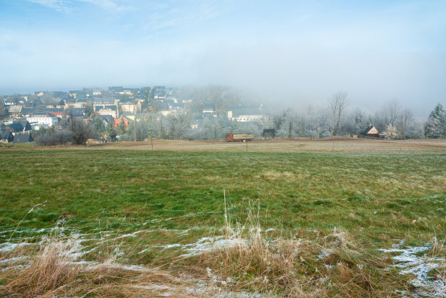 Nebelgrenze in Altenberg bei Böhmischem Wind
