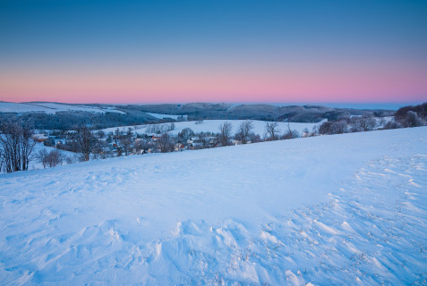 Wintermorgen bei Schönfeld (Osterzgebirge)