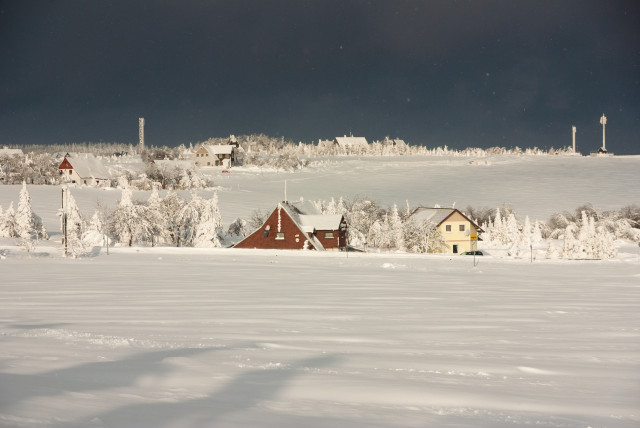 Winterlandschaft bei Cínovec