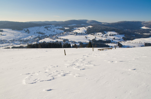 Winterlandschaft, Bernauer Hochtal