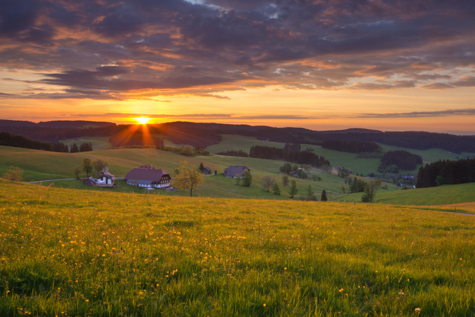 Sonnenaufgang in Breitnau-Einsiedel