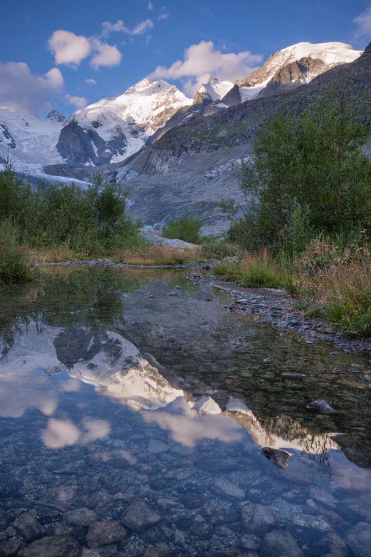 Val Morteratsch, Blick zum Piz Bernina