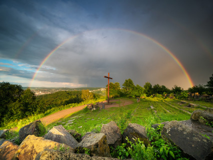 Regenbogen über dem Birkenkopf