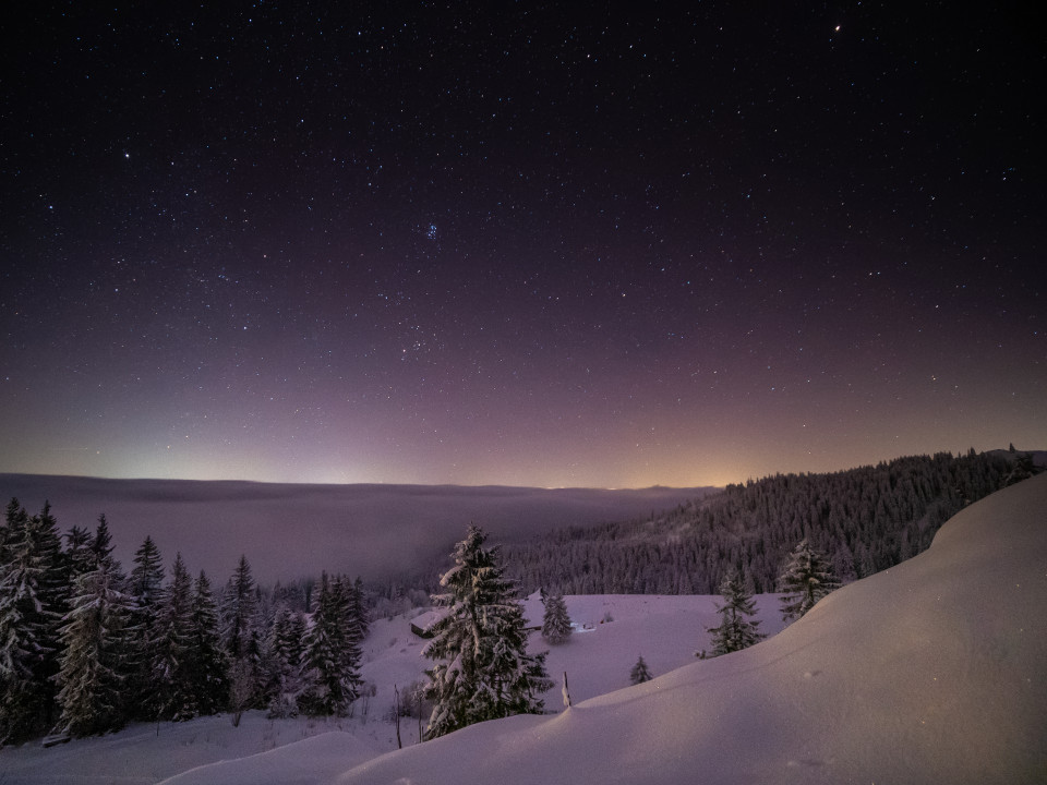 Winternacht zwischen Feldberg und Rinken