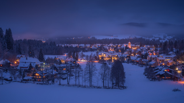 Winterabend, Hinterzarten
