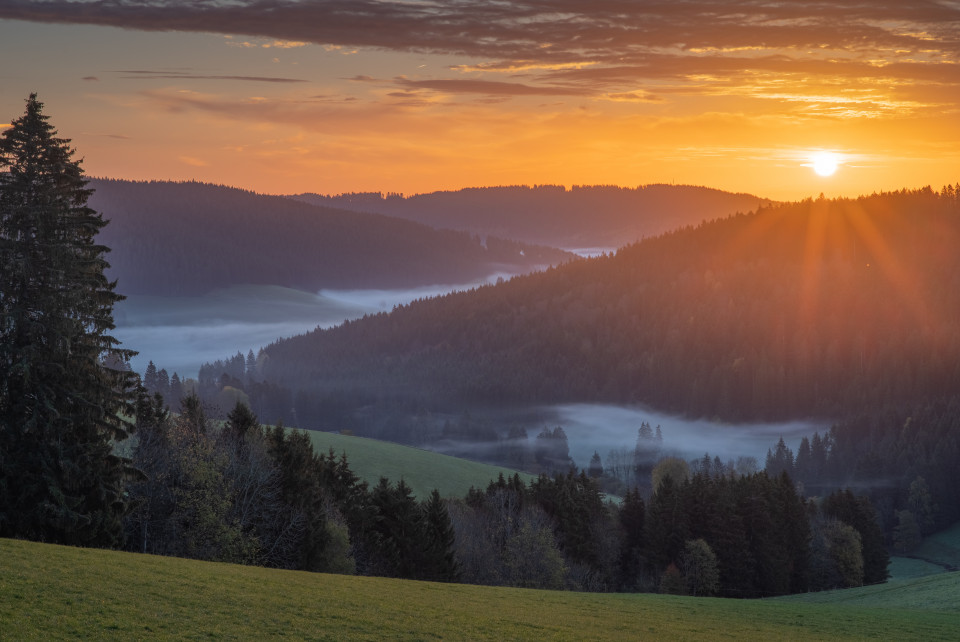 Sonnenaufgang, Siedelbach