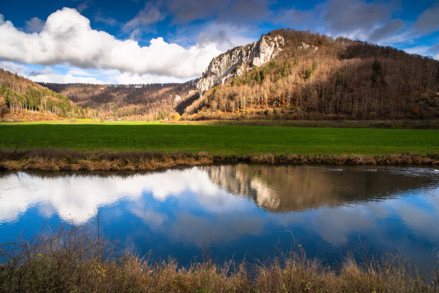 Oberes Donautal, Blick zum Schaufelsen