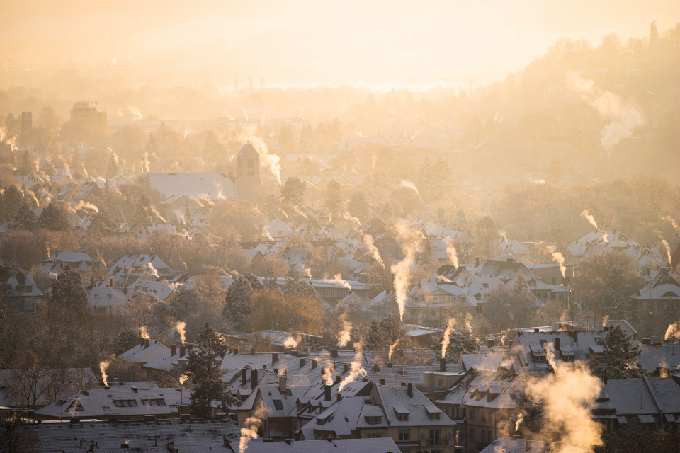Wintermorgen über Freiburg