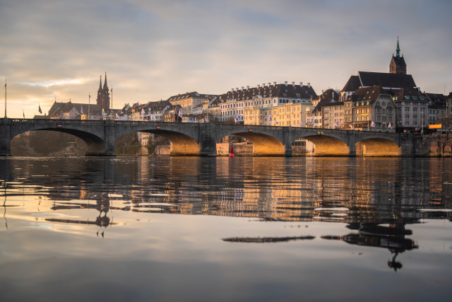 Basel, Blick auf die Mittlere Brücke