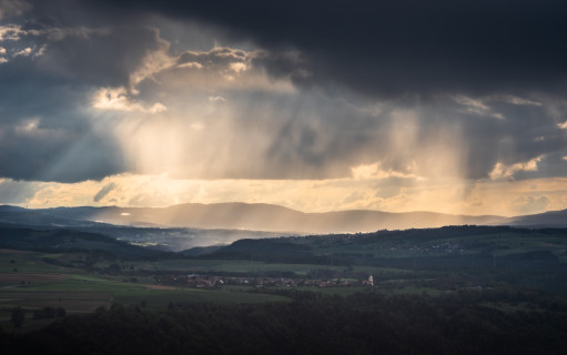 Blick vom Buchberg über Ewattingen zum Feldberg
