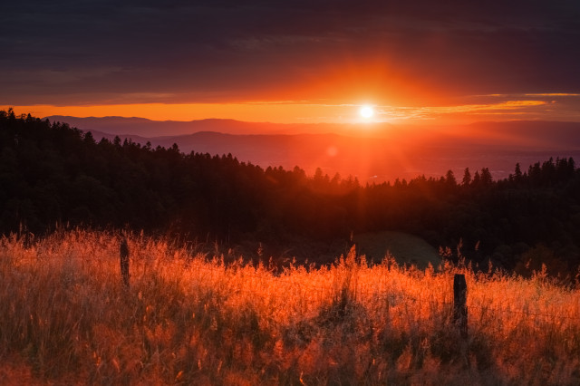 Sonnenuntergang am Streckereck