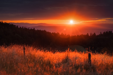 Sonnenuntergang am Streckereck