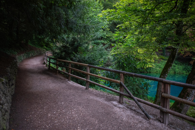 Am Blautopf vor dem Umbau