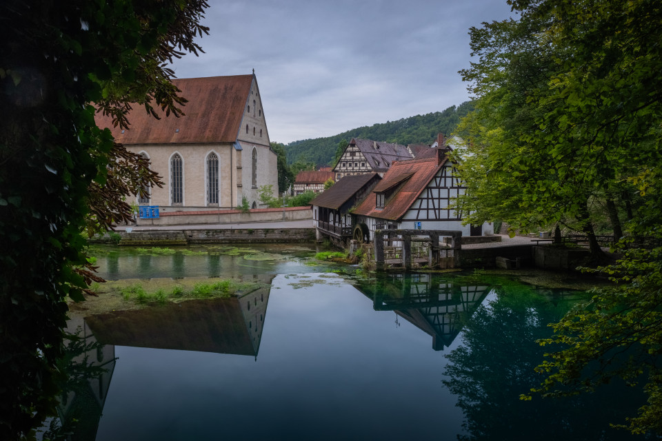 Am Blautopf vor dem Umbau