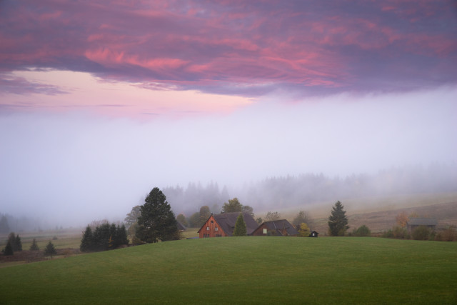 Morgenstimmung, Waldhöfe bei Schluchsee