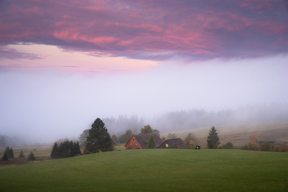 Morgenstimmung, Waldhöfe bei Schluchsee