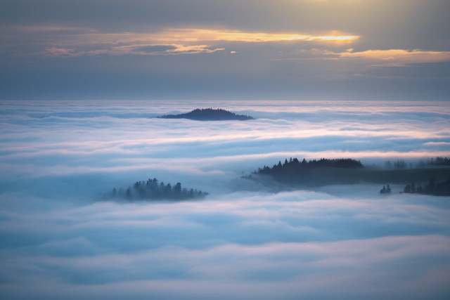 Inversion über dem Dreisamtal
