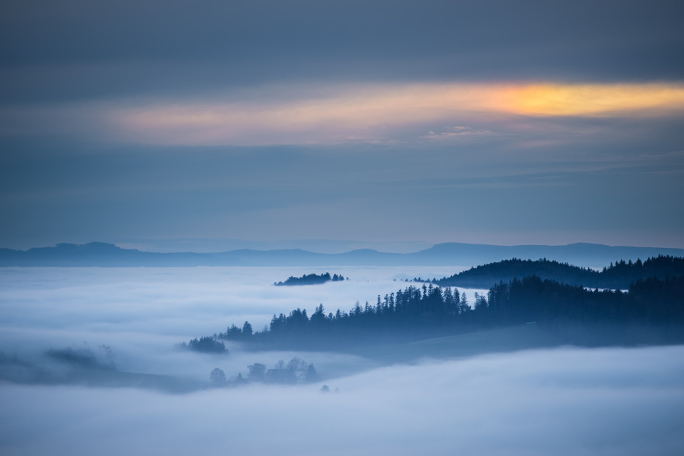 Inversion und Nebensonne