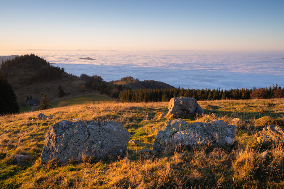 Nebelmeer unter dem Hinterwaldkopf
