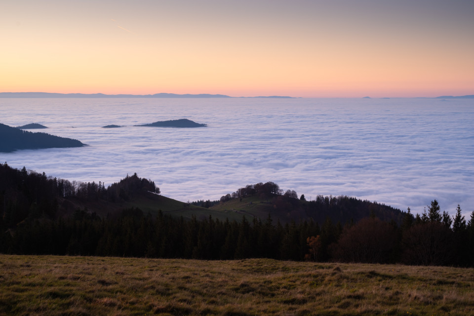 Nebelmeer unter dem Hinterwaldkopf