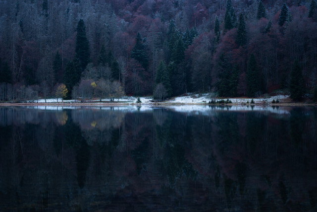 Erster Schnee am Feldsee