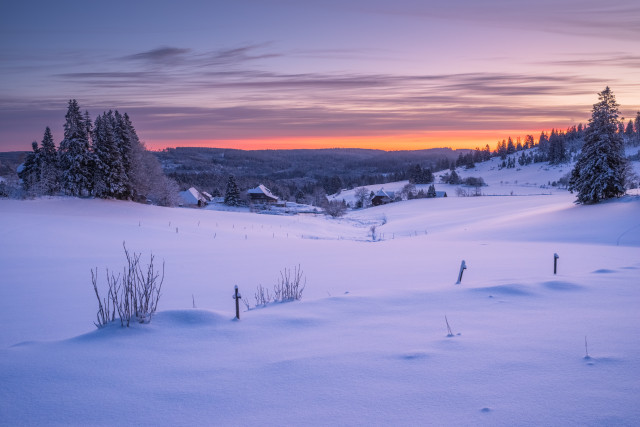 Wintermorgen, Blasiwald-Althütte