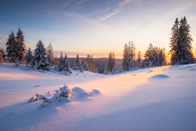 Wintermorgen bei Blasiwald