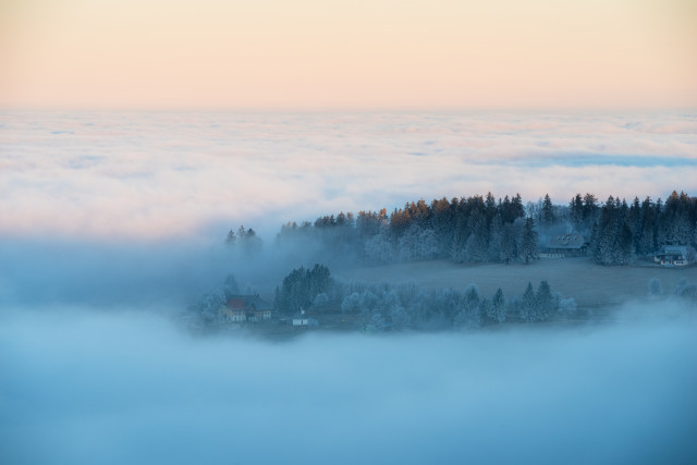 Blick vom Höhenweg zum Gießhübel