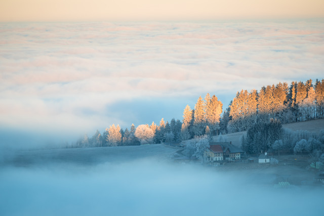 Blick vom Höhenweg zum Gießhübel
