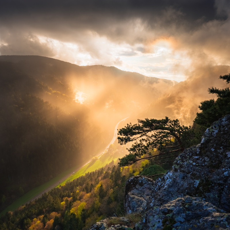 Abendlicht im Höllental