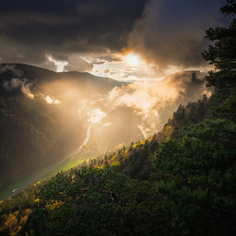 Abendlicht im Höllental